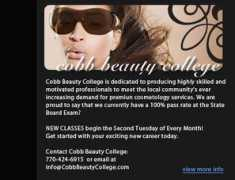 cobbbeautycollege.com Accredited