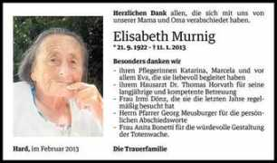 todesanzeigen.vol.at Murnig
